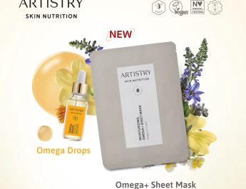 “อาร์ทิสทรี” เปิดตัว 2 ไอเทมใหม่ “Omega Drops” และ “Omega+ Sheet Mask” ล็อกผิวให้สตรอง ผิวชุ่มชื้นขั้นสุด